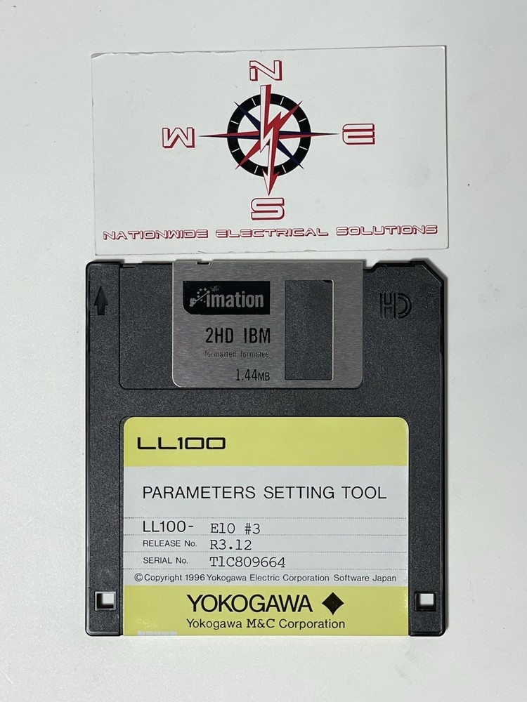 Yokogawa LL100-E10 Parameters Setting Tool Floppy Disk