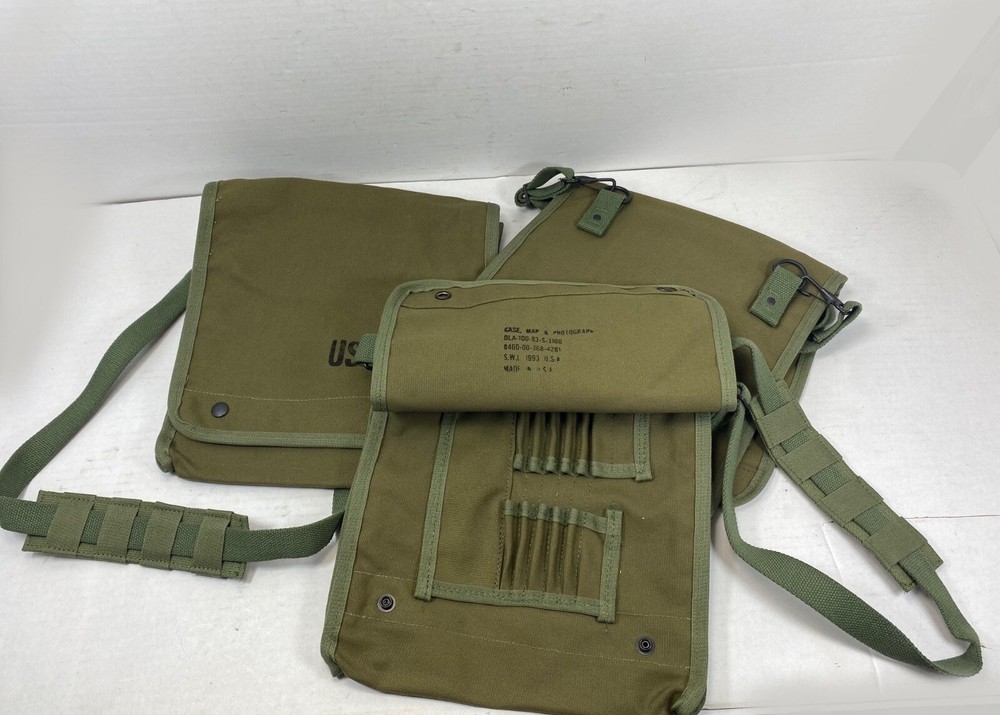 US Olive Drab Map Case/Shoulder Bag