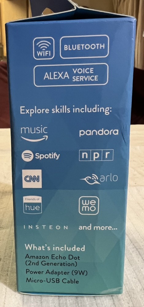 Amazon Echo Dot 2nd Generation White NIB (Open Box)