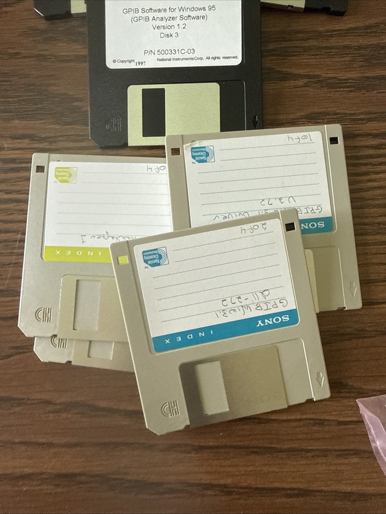 NATIONAL INSTRUMENTS AT-GPIB CONTROLLER CARD With Manuals N Software Box