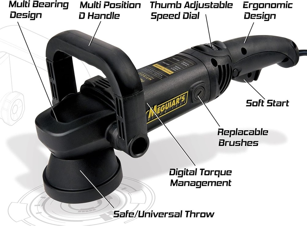 Variable Speed Dual Action Polisher, Professionally Designed Car Scratch Remo...