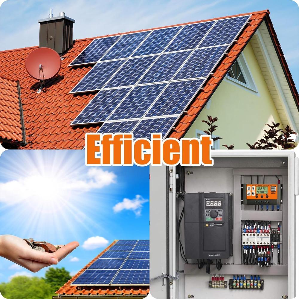 30-100A MPPT Solar Panel Regulator Charge Controller 12V/24V Auto Focus Tracking