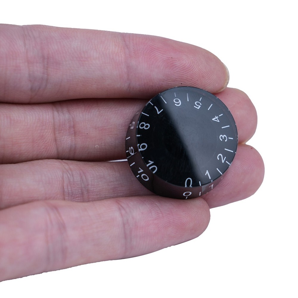 4x Electric Guitar Knobs Speed Volume Control Knobs For LP SG style Guitar Black