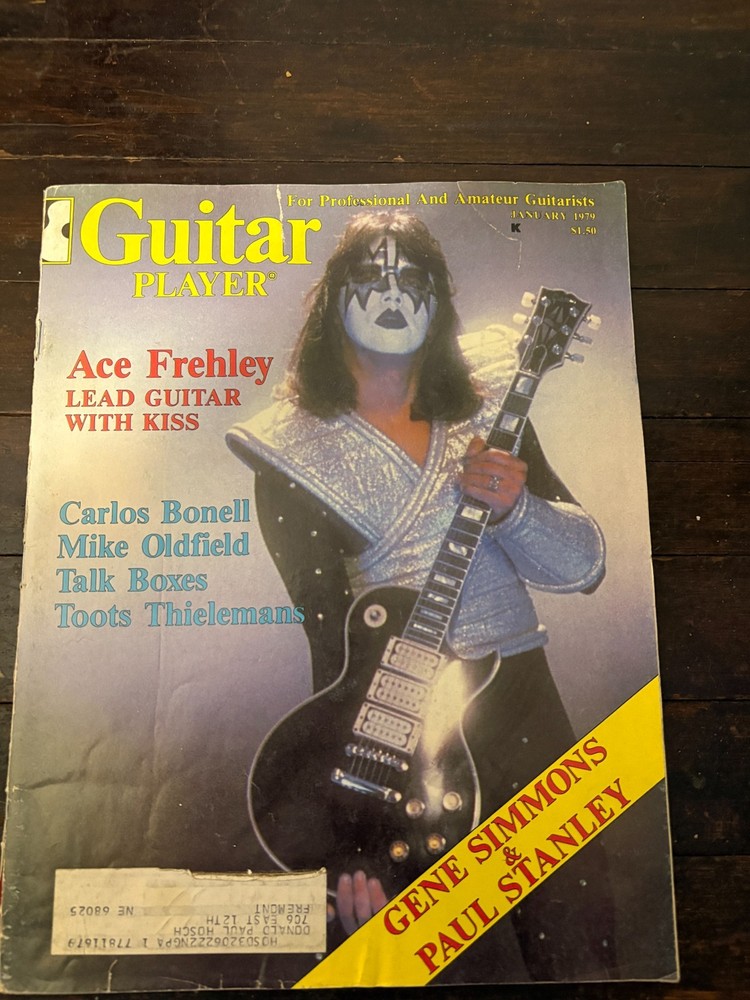 1979  Ace Frehley Paul Stanley Gene Simmons KISS Guitar Player Magazine