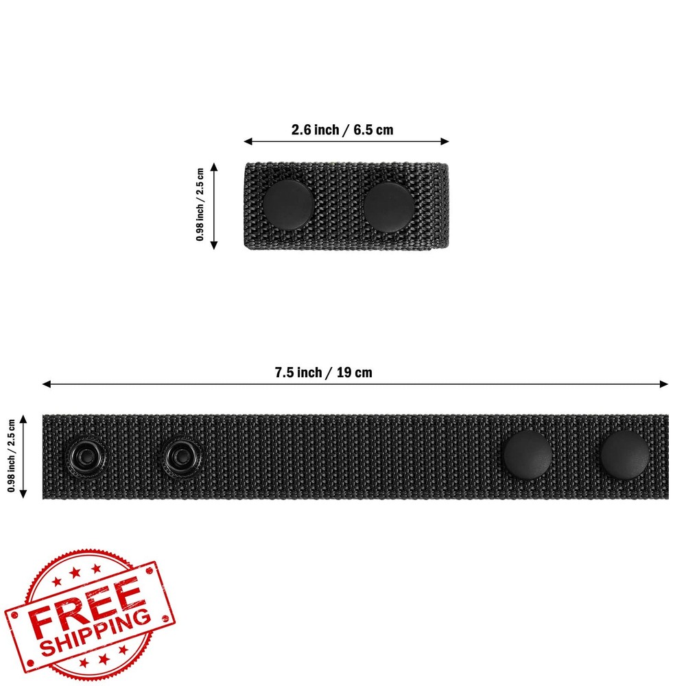 FRTKK Duty Belt Keeper Security Tactical Snap