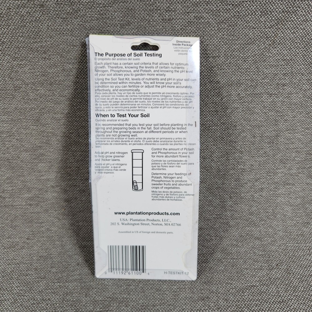 NEW! FERRY MORSE Soil Test Kit For pH Nitrogen Phosphorus & Potash