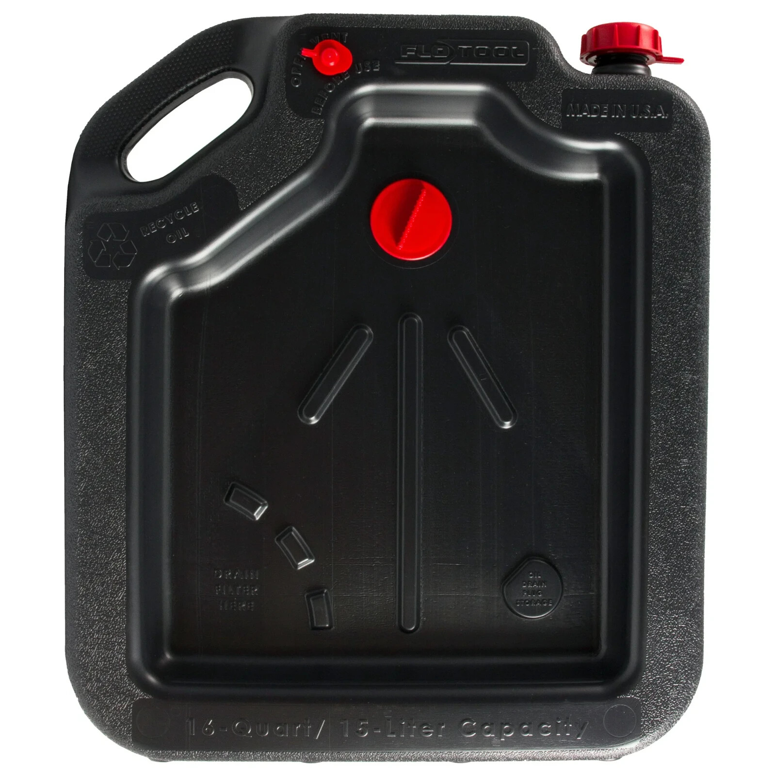 16 Qt Oil Drain Pan Leak-Proof Large Capacity Auto Container