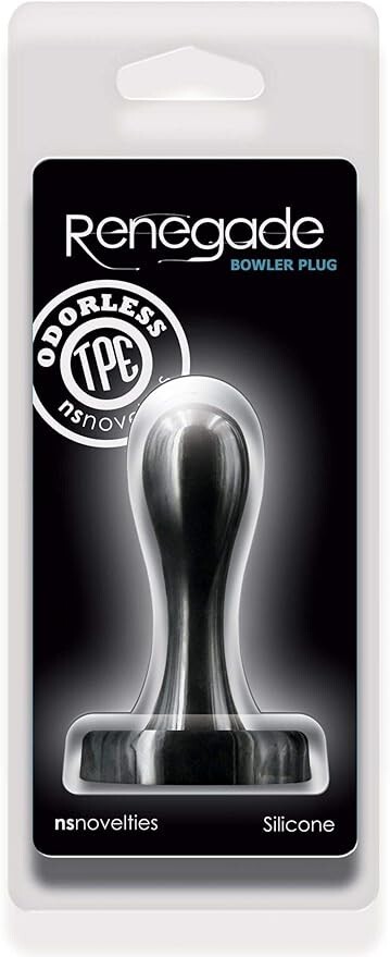 Renegade Bowler Butt Plug Black Small