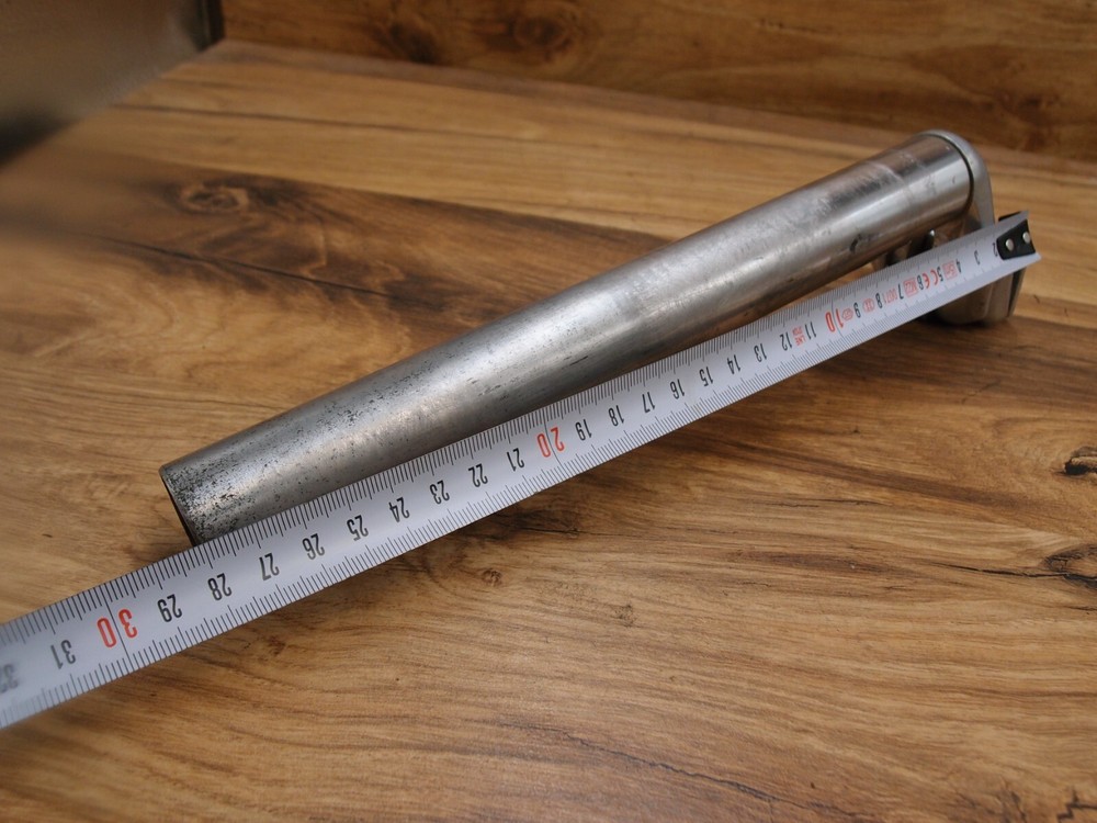 MTB silver plain seatpost 30.2 mm