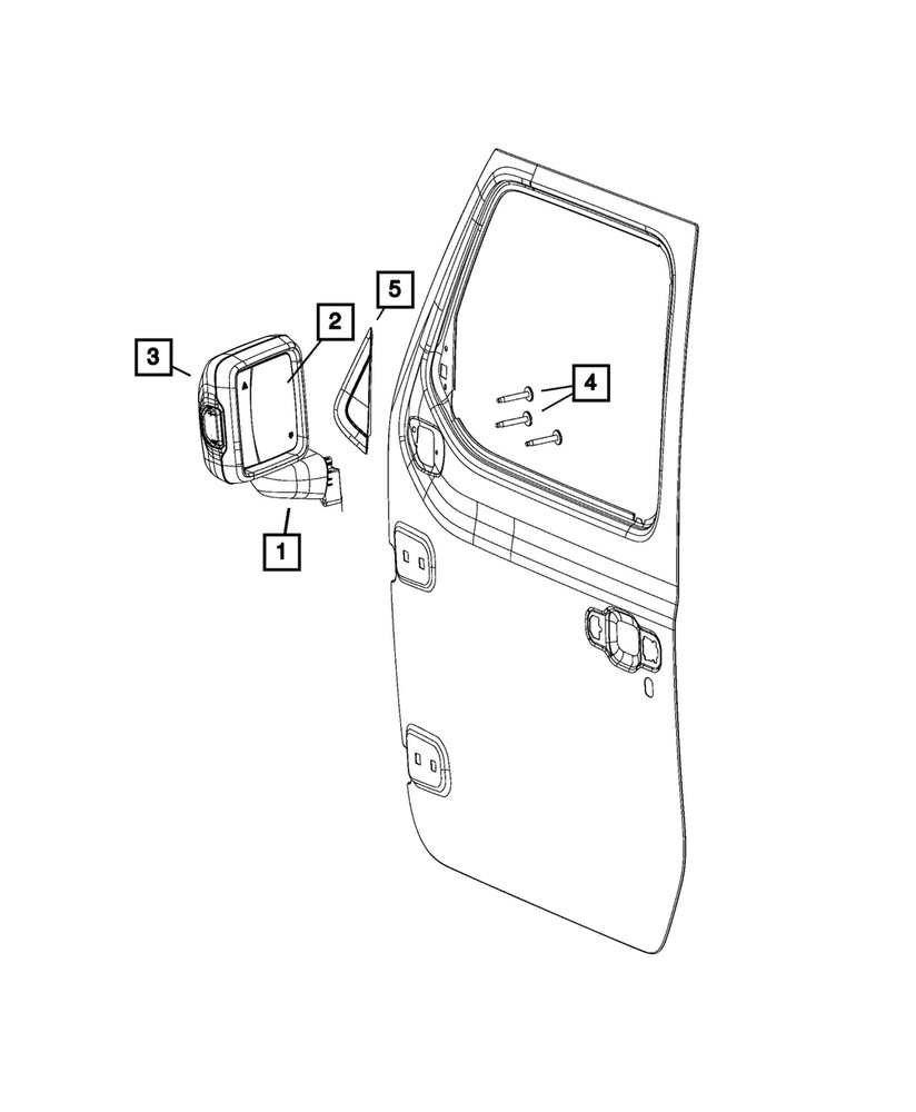 Genuine Mopar Mirror Cap Right 68361984AA
