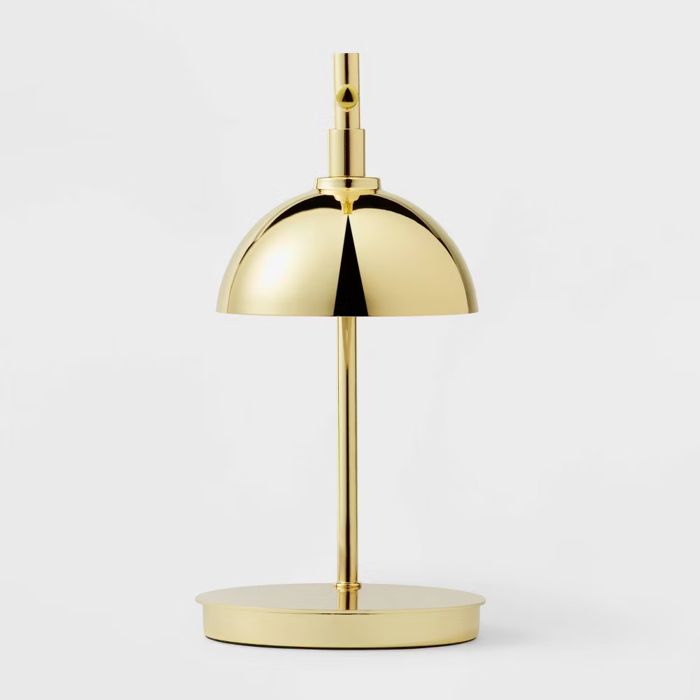 Round Shade Candle Lamp Warmer Gold - Threshold