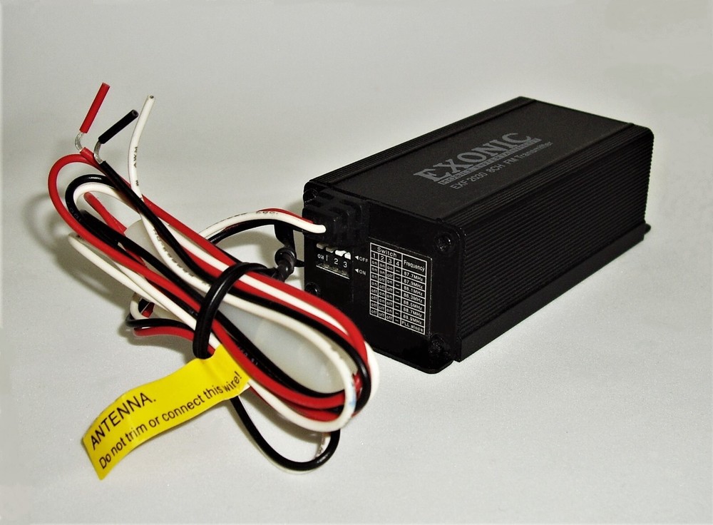 New Unused Exonic Mobile Entertainment EXF 2030 8CH FM Transmitter
