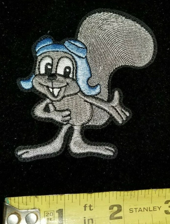 Rocky Squirrel iron on patch