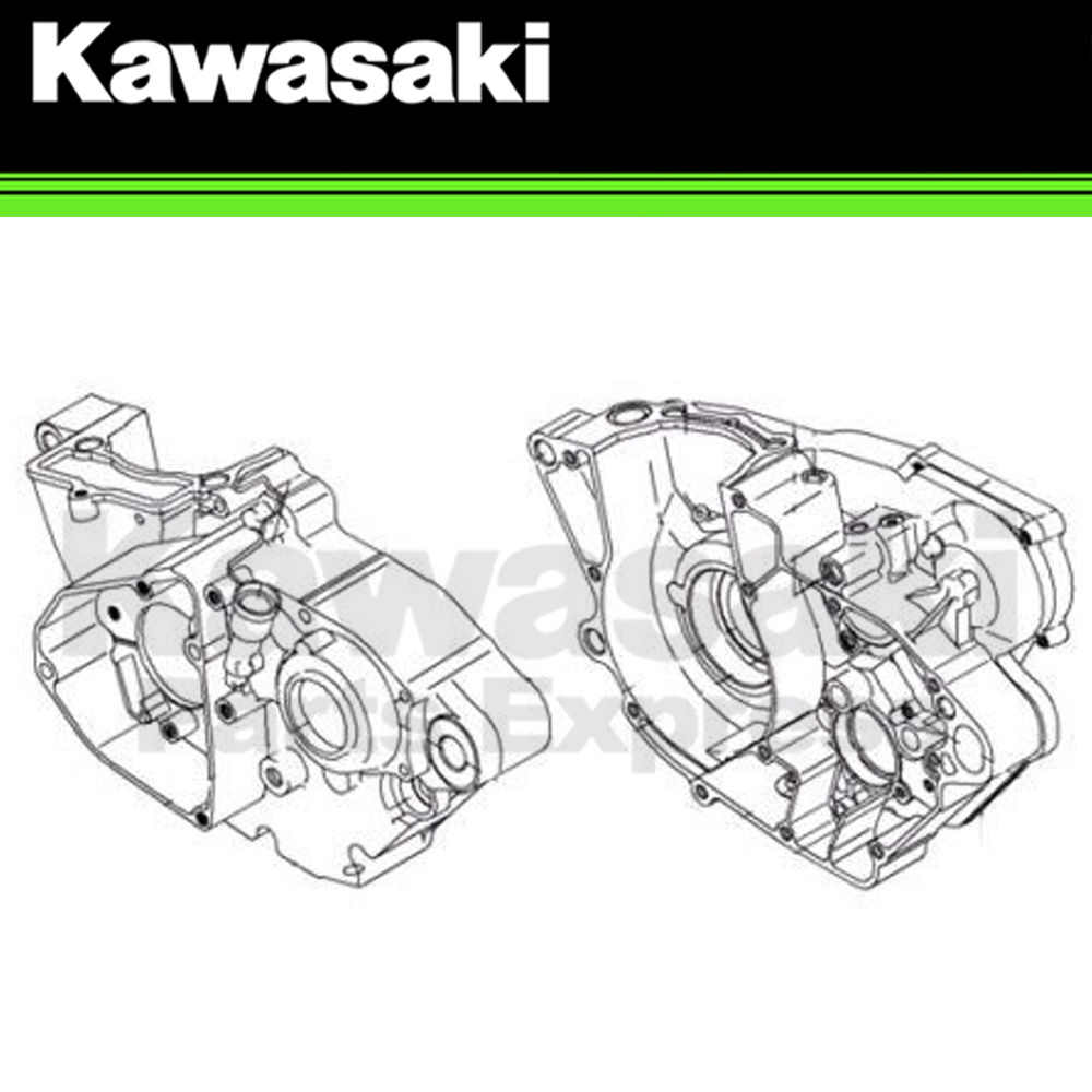 NEW 2011 - 2016 GENUINE KAWASAKI KX 250F ENGINE CRANK CASE SET 14001-0639