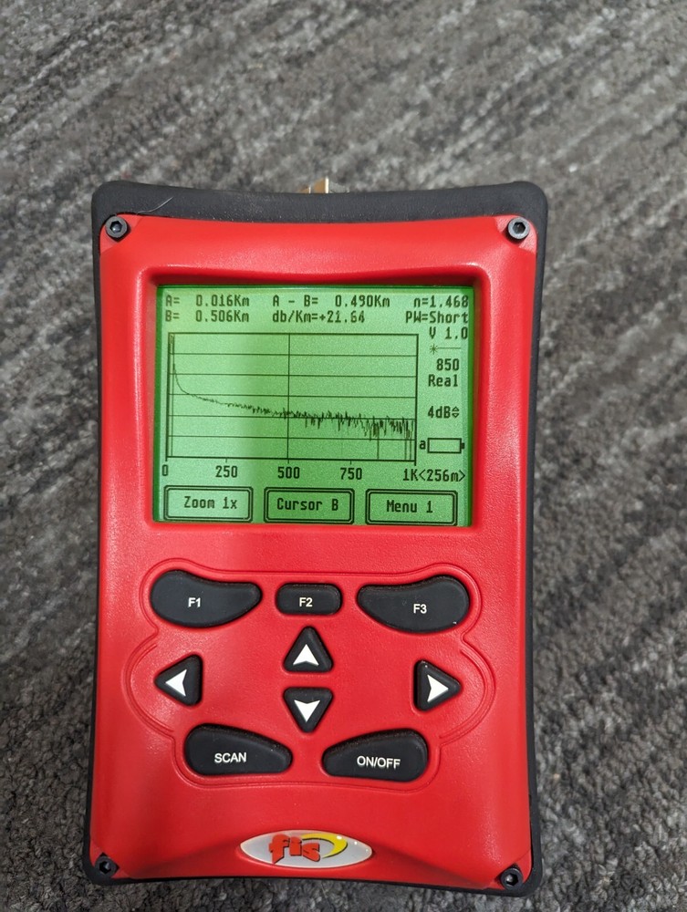 FIS OTDR, Multimode, 850nm, Firecat, Single Wavelength, Handheld