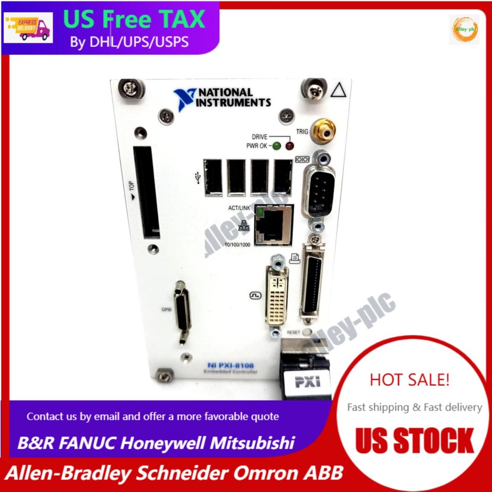 NI PXI-8108 Chassis With NI PXI-8108 Embedded Controller Installed