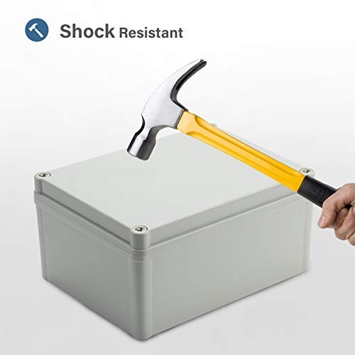 plus Plastic Junction Box, IP67 Dustproof&Waterproof DIY Box, Durable