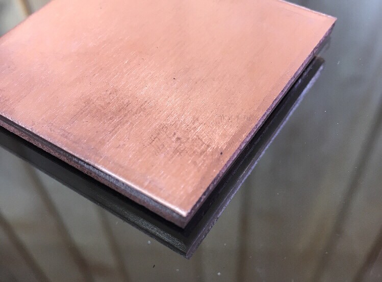 1/8" COPPER SHEET PLATE NEW 2"x2" .125 THICK *CUSTOM SIZES AVAILABLE*