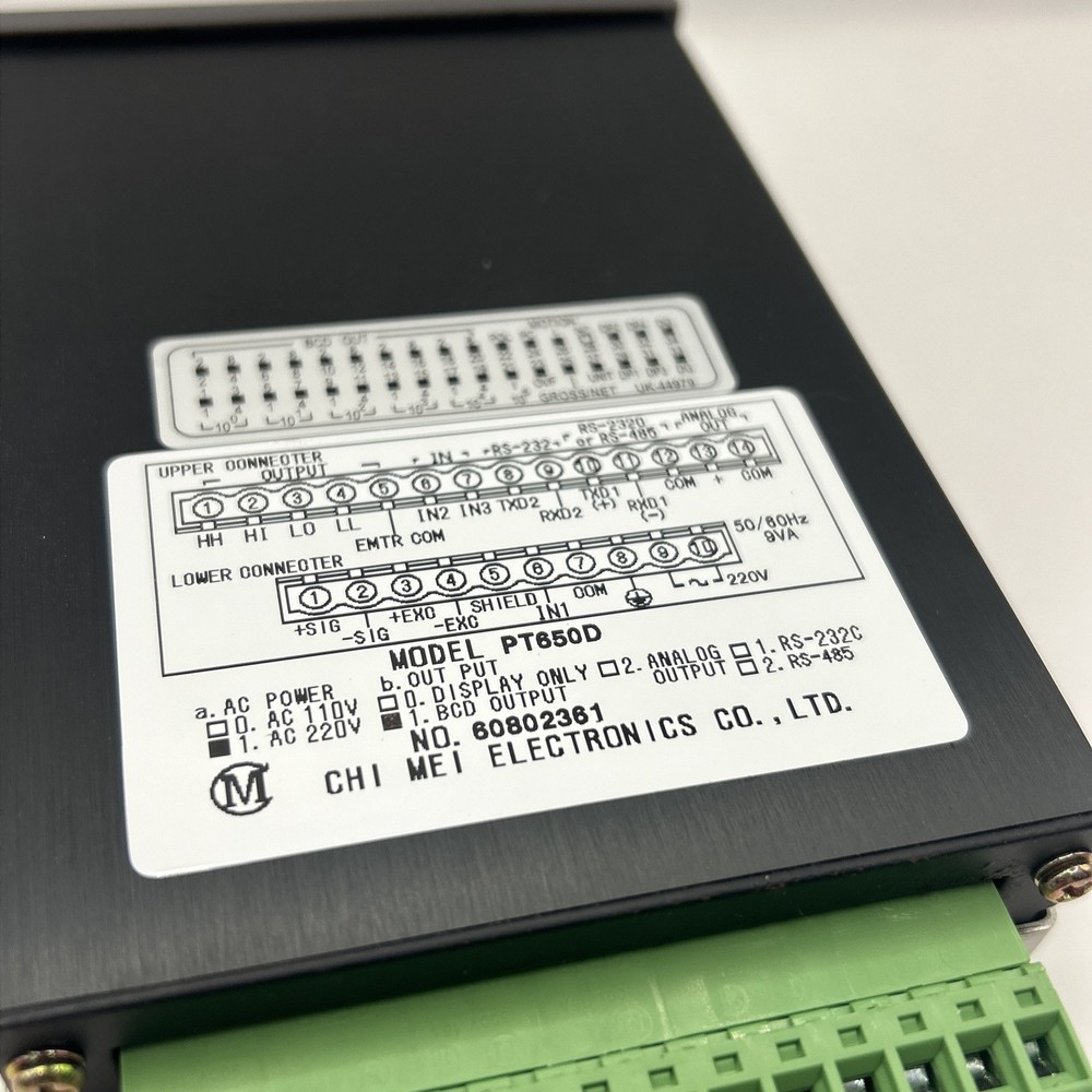 CHI MEI ELECTRONICS MINI WEIGHING INDICATOR PT650D