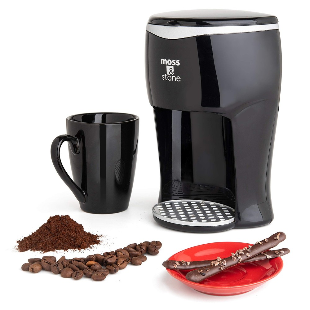 Mini Drip Coffee Maker with 4oz Mug Small Coffee Pot One-Cup Brewing Machine
