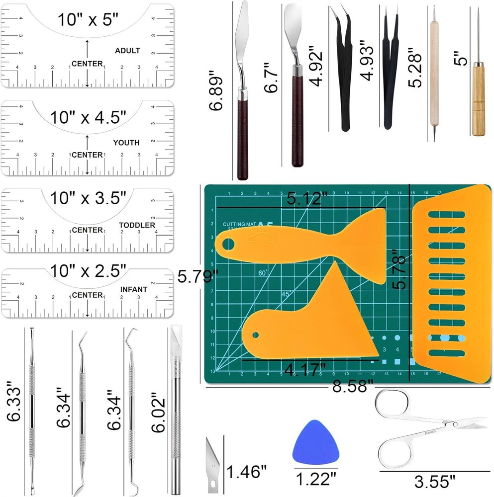 30 PCS Precision Weeding & Craft Tools for Vinyl & DIY Artwork