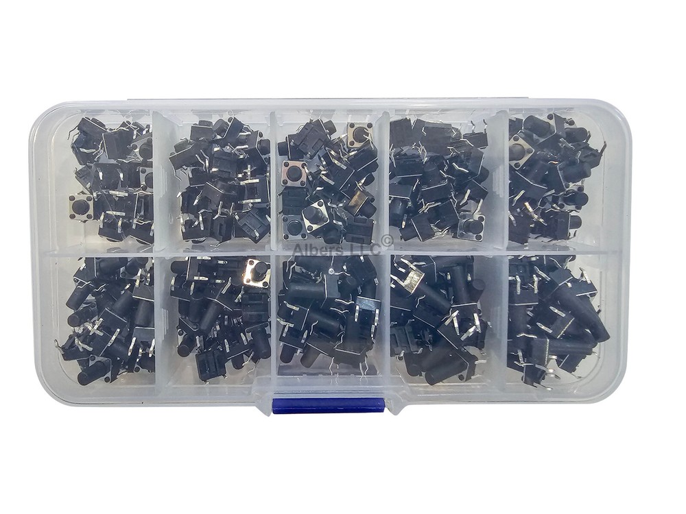 200 SMD Verical Tactile Mini Micro Momentary Push Button Switch Tact Assortment