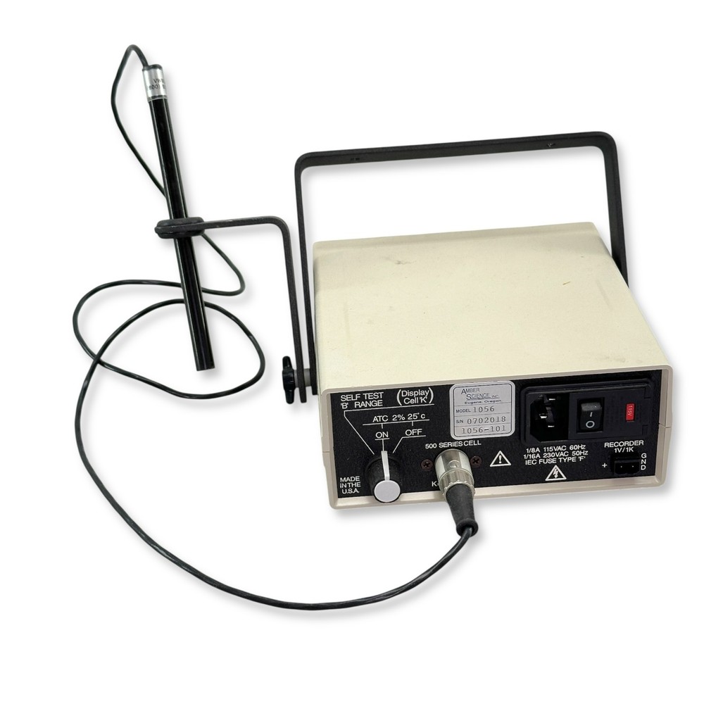 Amber Science Model 1056 Digital EC Conductivity Meter Temperature Compensated