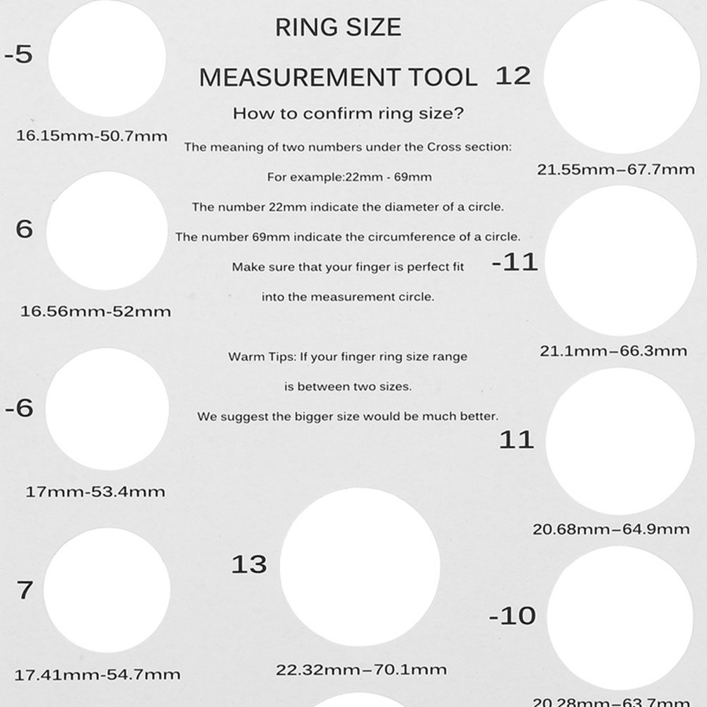 2 Pcs Sizing Tools Finger Measuring Diameter Making Supplies
