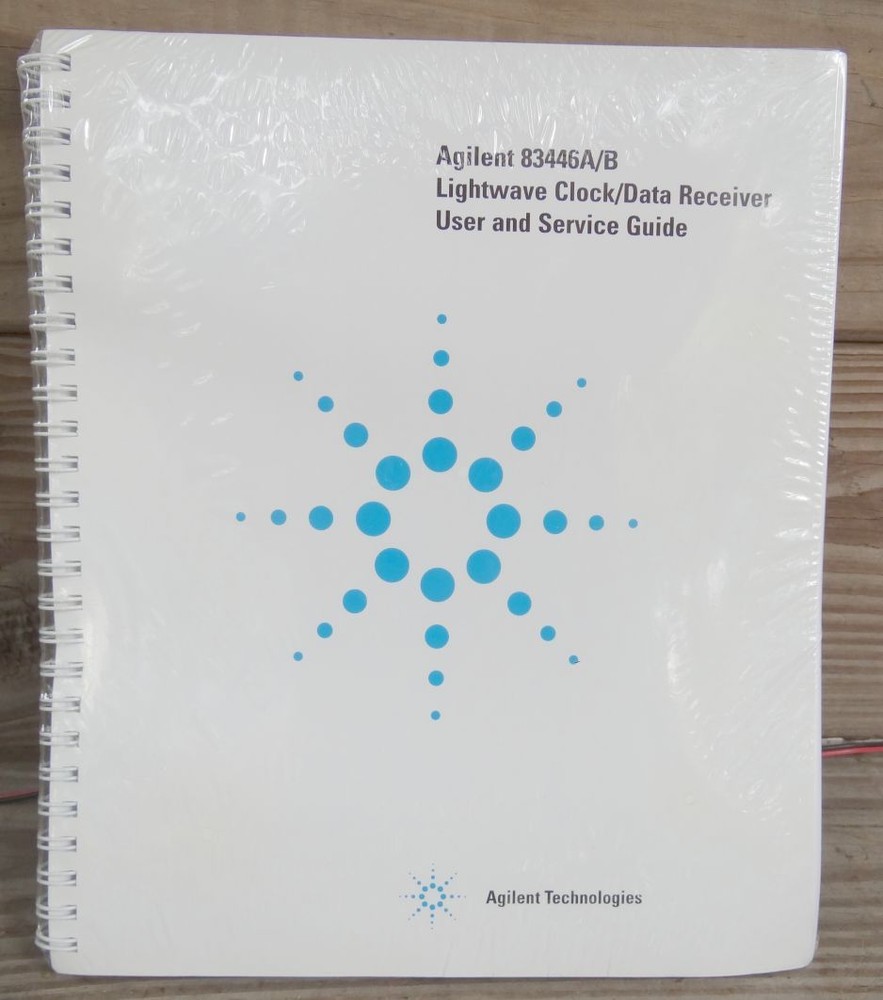 AGILENT 83446 A/B LIGHTWAVE CLOCK / DATA RECEIVER  USER'S & SERVICE GUIDE