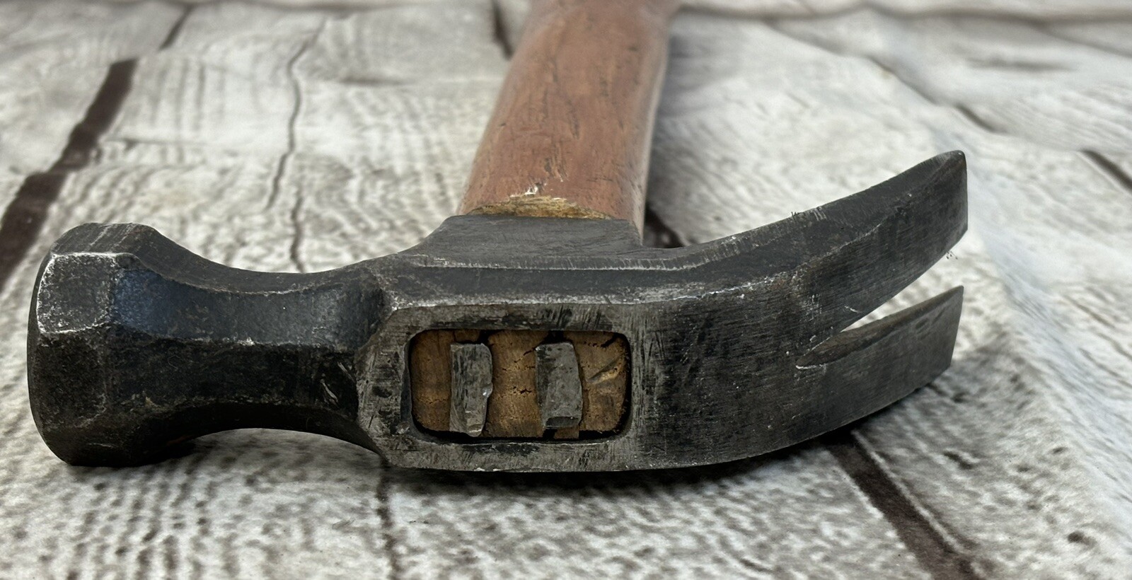 3 Vintage Wood Handled Hammers Stanley 308B Ball Peen, Claw & Cross Peen