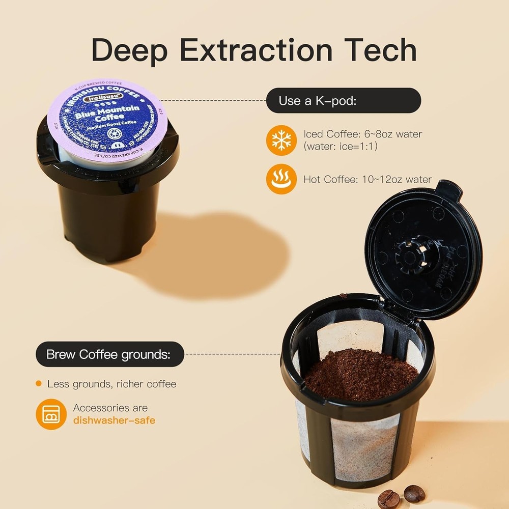 Tastyle K310IC Single Serve Iced & Hot Coffee Maker Machine