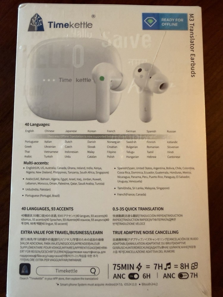 timekettle m3 language translator earbuds