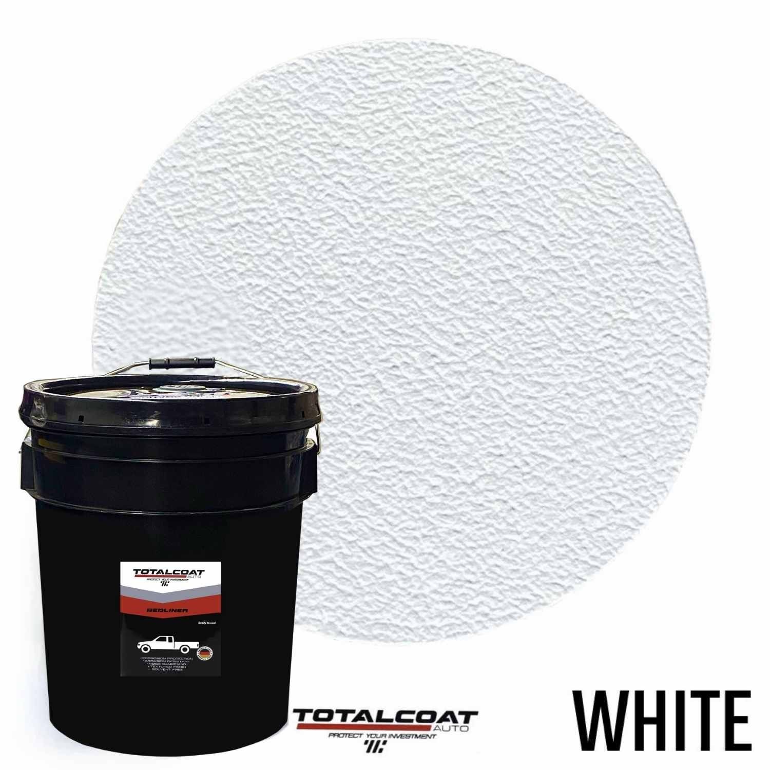 White Truck Bed Liner Pail 4.5 Gallons- Bedliner Truck Bed Coating