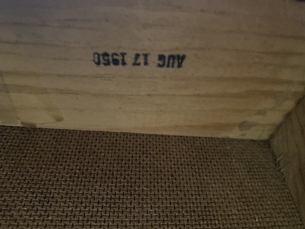 Vintage Hudson wood record player box