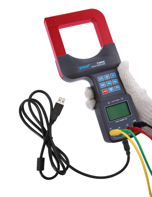 Digital Large Caliber Three Phase Clamp Power Meter with Automatic Shift 2000A