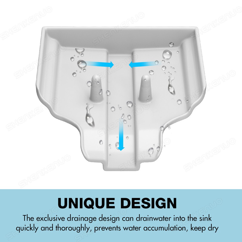 2Pc Soap Dish Holder Self Draining Leaf Shape Bar Soap Saver Suction Cup Bath