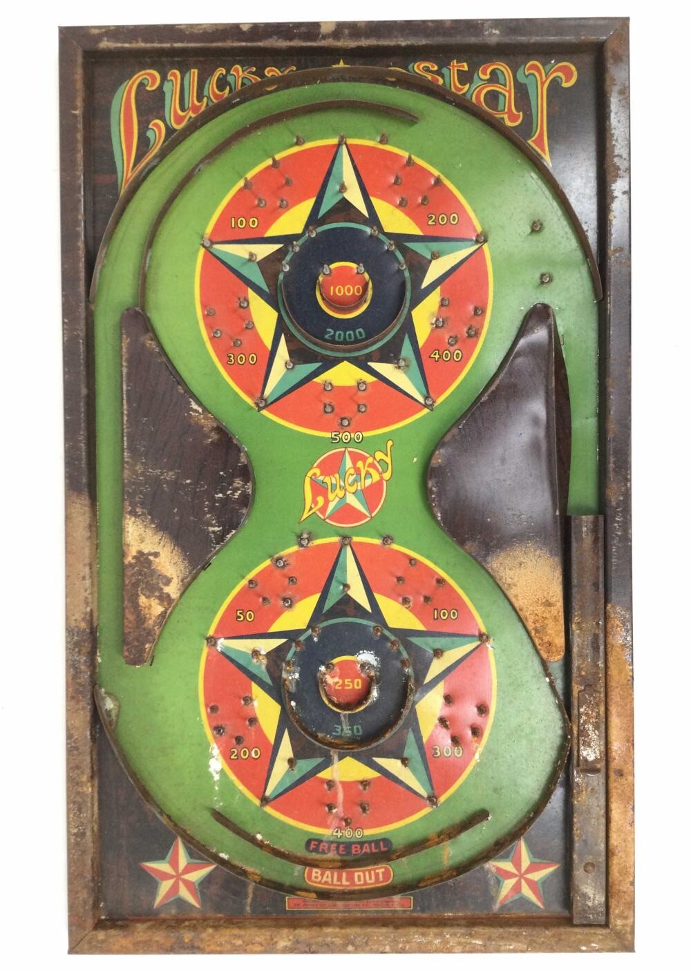 Antique Lucky Star Marble Board Game With Box 1/1 On eBay