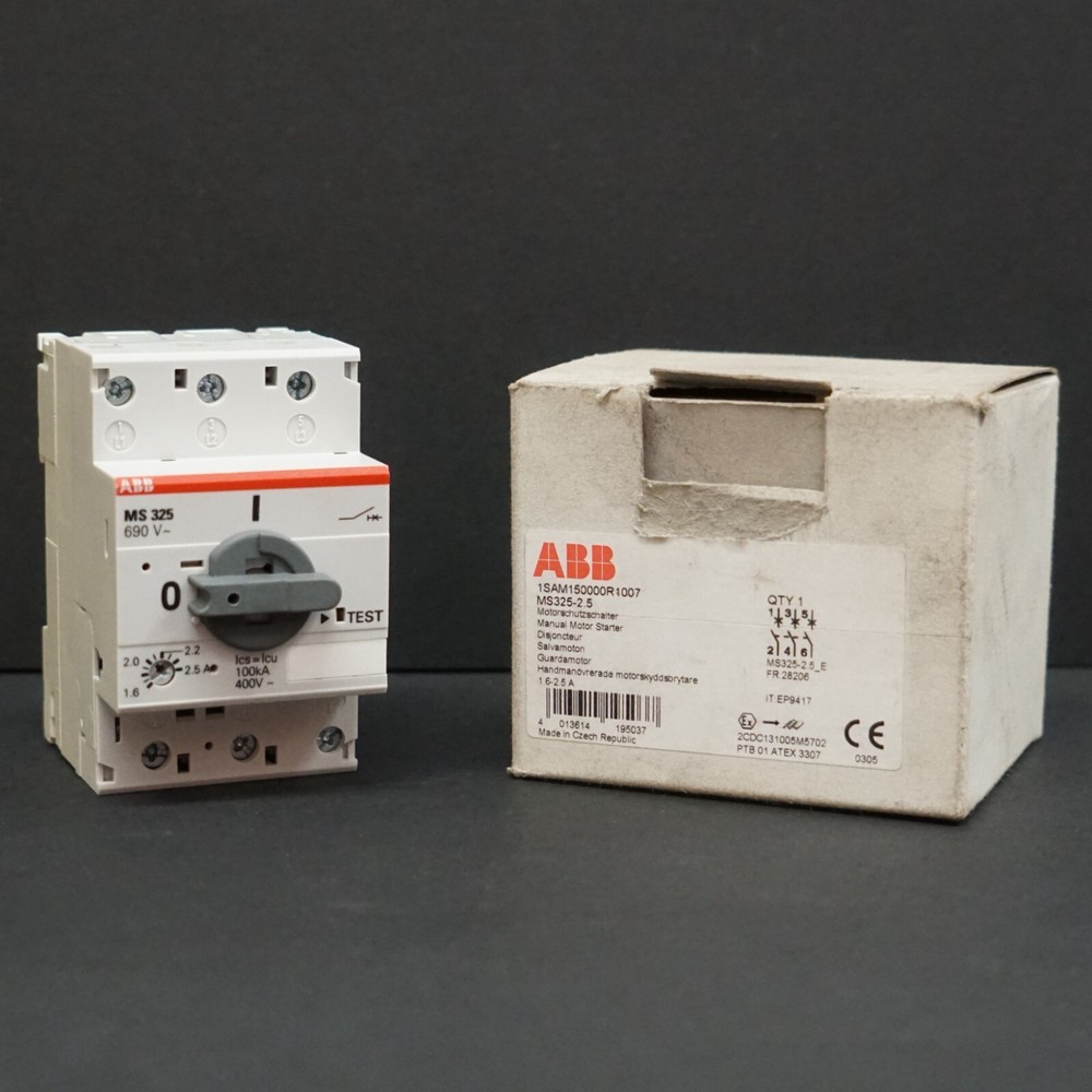 ABB MS325-2.5 Manual Motor Starter 1SAM150000R1007