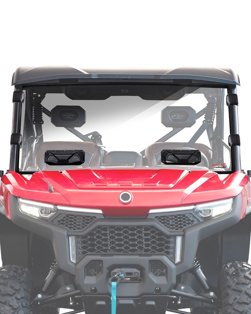 Vented Front Windshield Clear Window For CFMOTO UForce U10 Pro/ U10 Pro XL 2025