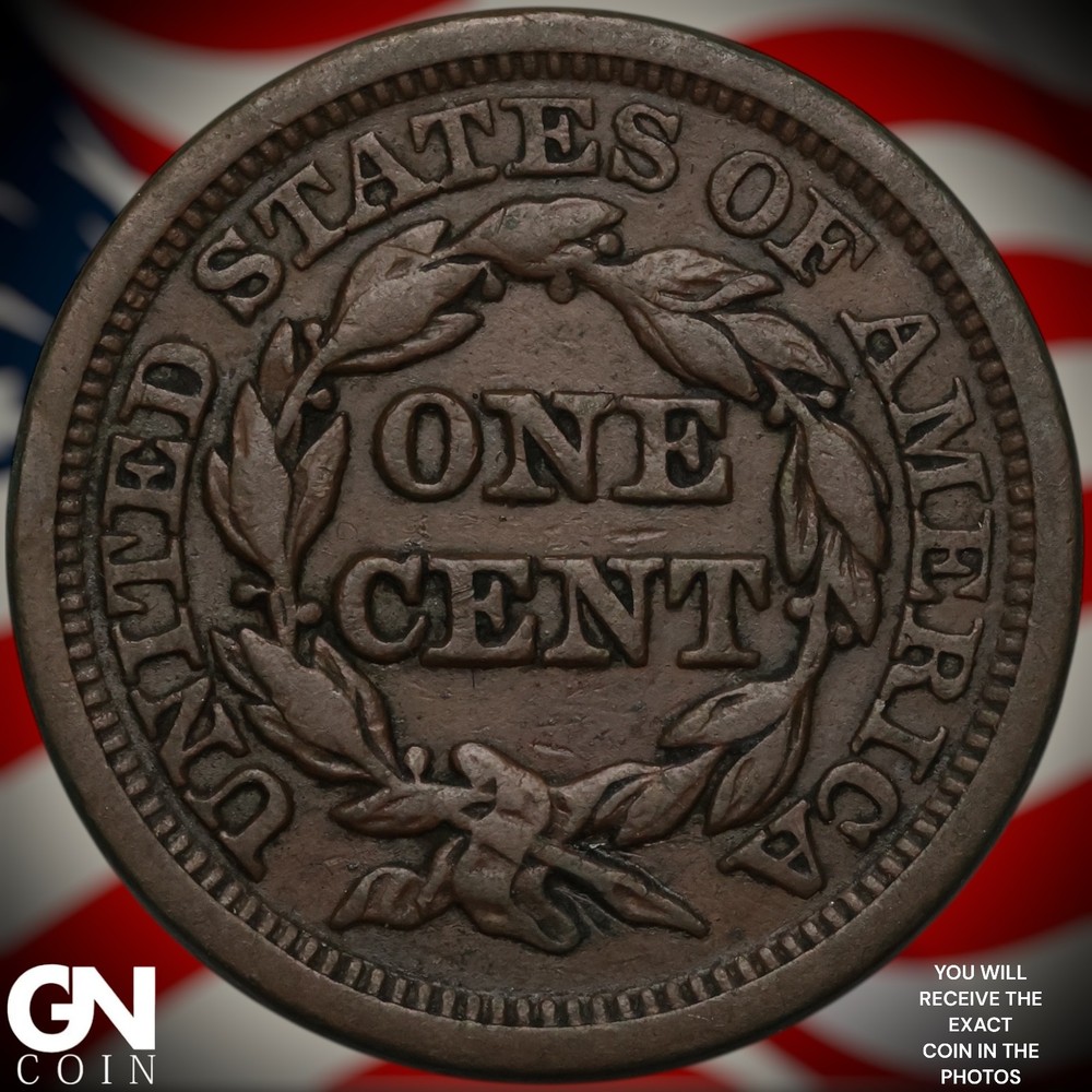 1845 Braided Hair Large Cent A0662