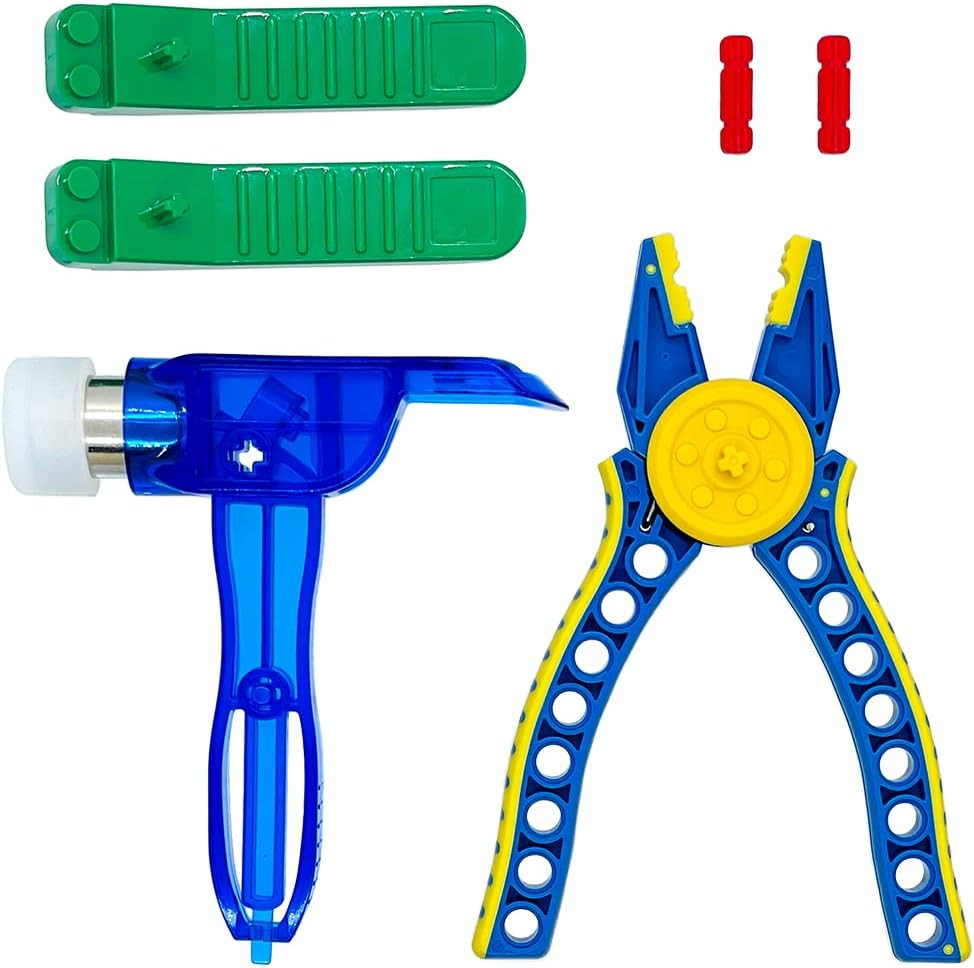 Building Blocks Tool Kit Brick Separator Multi-Use Hammer and Block Pliers Acces