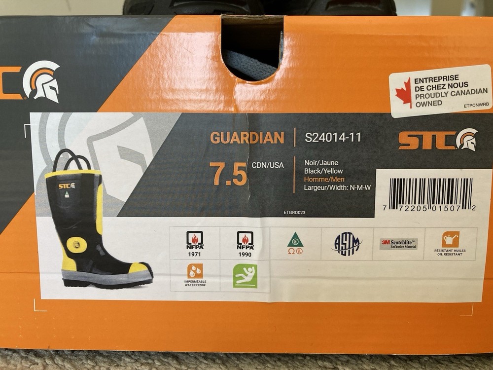 firefighter boots size 7.5