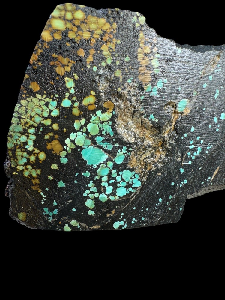 Natural Hubei turquoise polychrome multi color