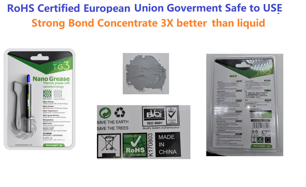 6G NANO Thermal Paste for Overclocking CPU GPU Compound Cooling ROHS Certified