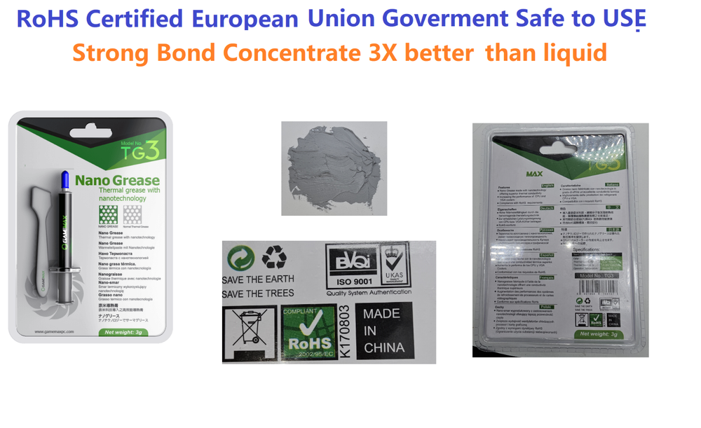 6G NANO Thermal Paste for Overclocking CPU GPU Compound Cooling ROHS Certified