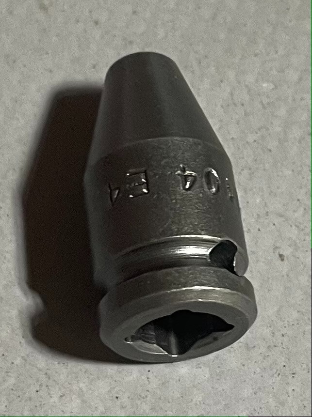 Apex TX-1104 E-4 Standard Torx Socket for External Screws 1/4” Square Drive