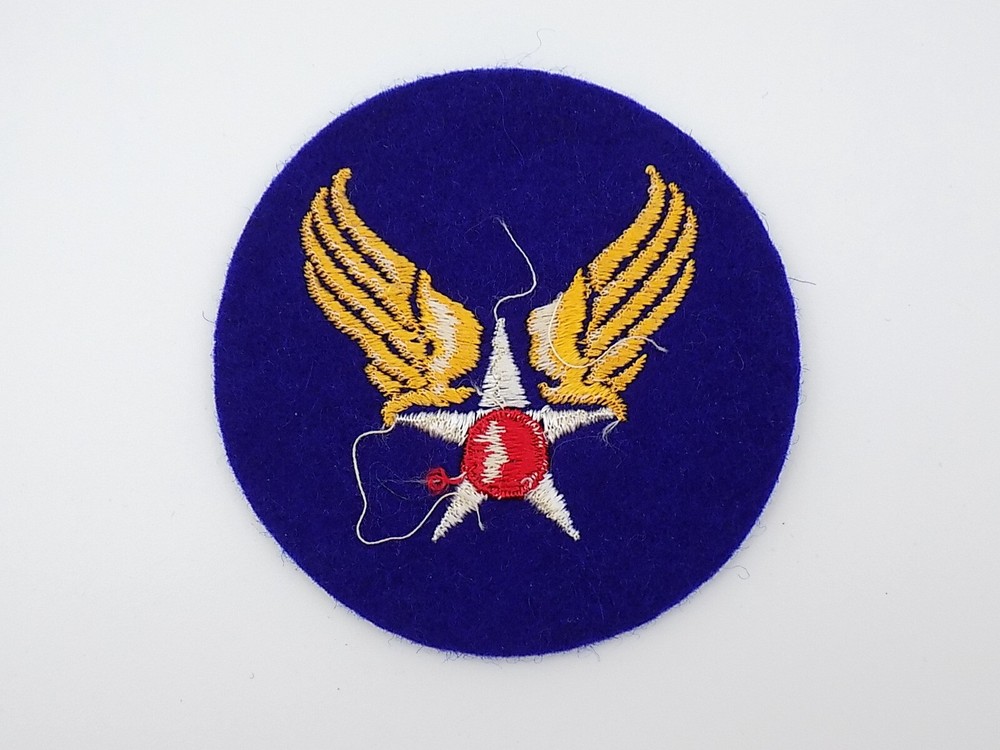 Original WWII USAAF Air Force Felt Shoulder Patch No-Glow NOS