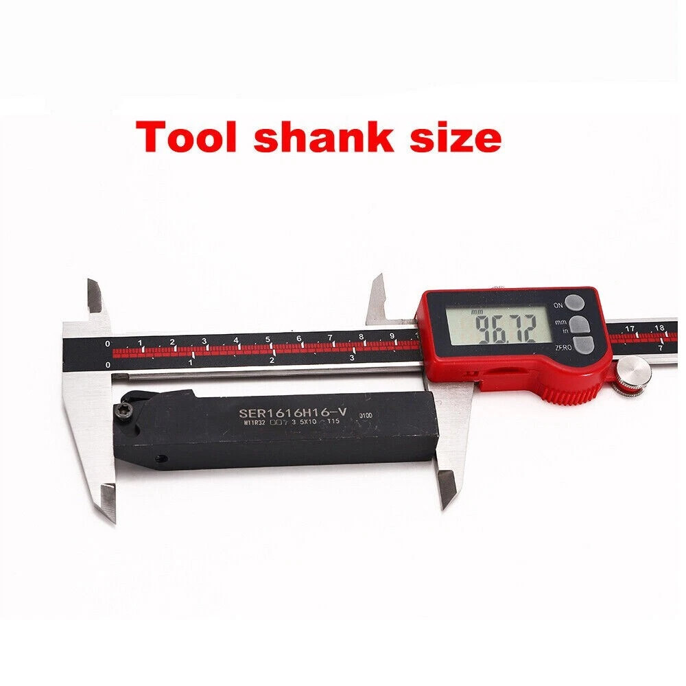 16mm Lathe Threading Tool Vertical Carbide Threading Inserts For External 60 Deg