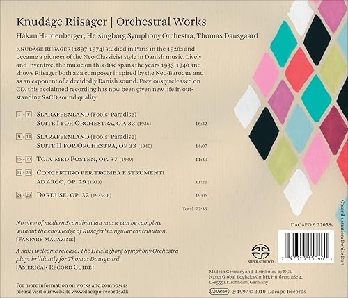 Riisager: Orchestral Works