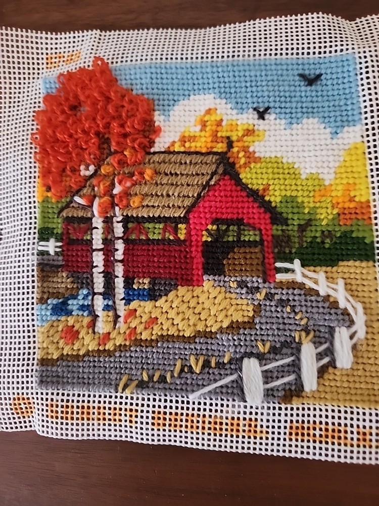 Four Seasons Needlework Needlepoint Crewel Textured Barn Scenes Sunset Designs